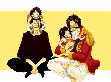 ASL Brothers Portgas D Ace Monkey D Luffy Monkey D Dragon Gol D Roger One Piece | One piece ace ...