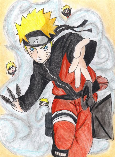 Naruto and clones by twinLtwinV on DeviantArt