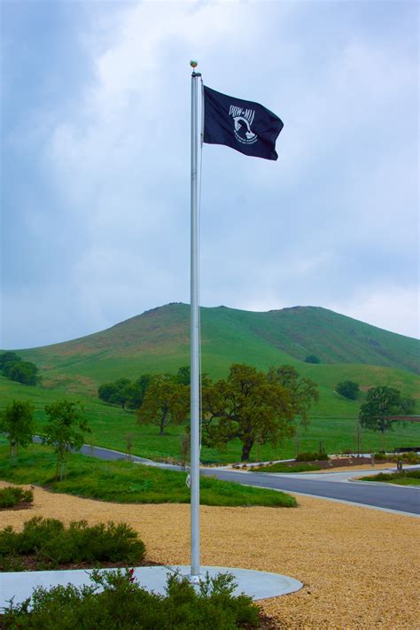 POW MIA Flag Above Cemetery Free Stock Photo - Public Domain Pictures
