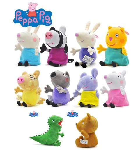 Original PEPPA PIG 13cm Peppa George Small Size Kids Plush Toy (19cm ) Free Shipping mini 13cm ...