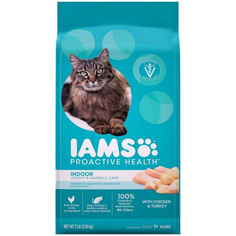 Iams Proactive Health Adult Indoor Weight & Hairball Control Dry Cat ...