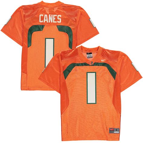 Nike #1 Miami Hurricanes Youth Orange Vintage Replica Jersey