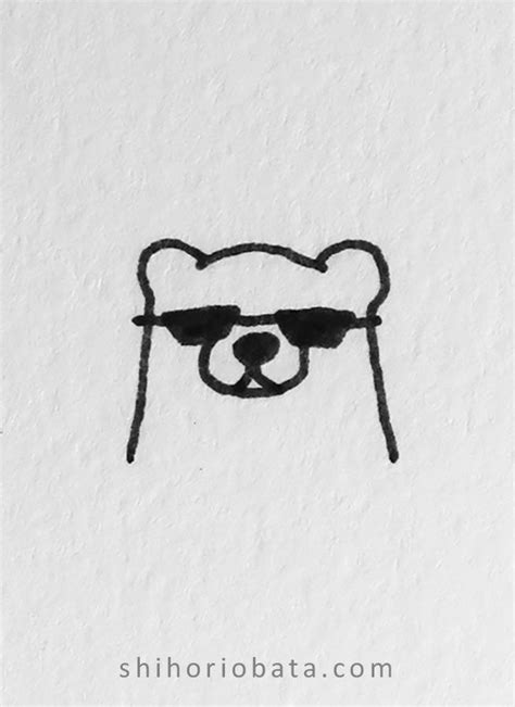 25 Cute Easy Bear Drawing Ideas | Easy drawings sketches, Doodle drawings, Cute easy doodles