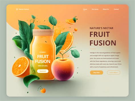 Fruit Juice - Web Design by Ota Skvor on Dribbble