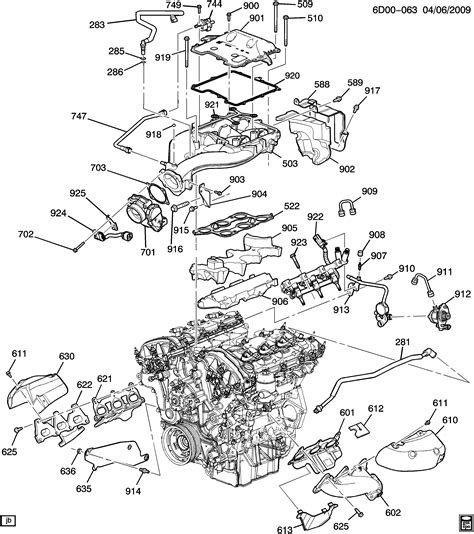 Cadillac CTS Sedan - DM,DR69 ENGINE ASM-3.6L V6 PART 5 MANIFOLDS ...