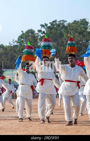 Karagattam Karagam dancers performing during Police Public sports ...