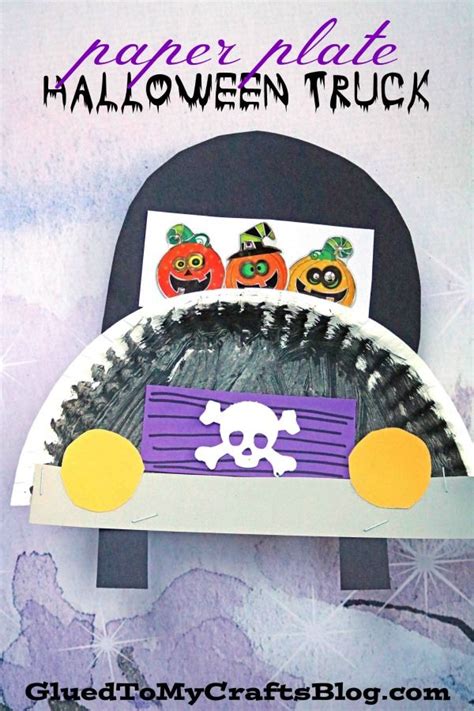 Paper Plate Haunted Halloween Camper Craft | Preschool crafts fall, Truck crafts, Fun halloween ...