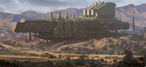 desert, Mark Li | Sci fi concept art, Sci fi landscape, Fantasy landscape