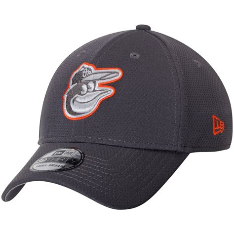 Men's Baltimore Orioles New Era Graphite Tone Tech Redux 39THIRTY Flex Hat