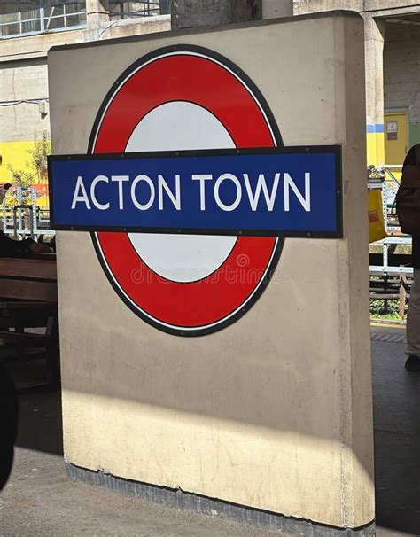 Acton Town Underground Station. London Borough of Ealing, England, United Kingdom Editorial ...