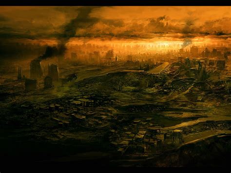 Savage, Burning City, Post Apocalyptic Art, Apocalypse Art, Before And After Pictures ...