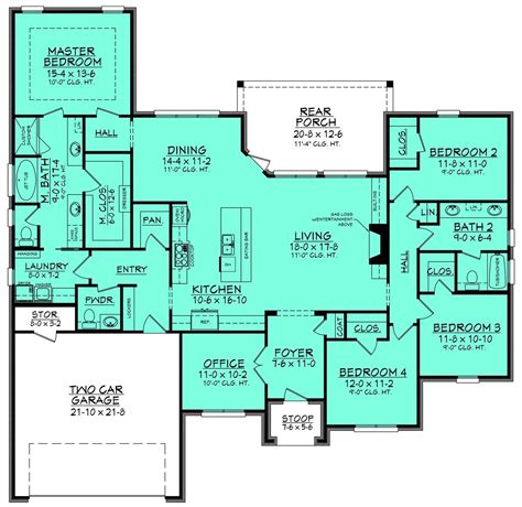 2380-S House Plan | Floor plans, Dream house plans, Floor plan design