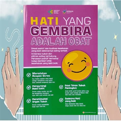 Jual Poster Hati Yang Gembira Adalah Obat | Poster Gerakan Masyarakat ...