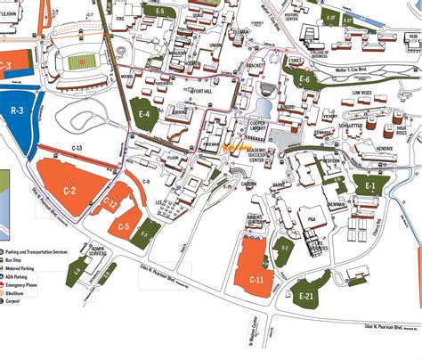 Clemson Campus Map