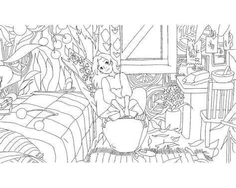 Studio Ghibli, Coloring Books, Coloring Pages, Howl’s Moving Castle, Little Garden, Line Art ...