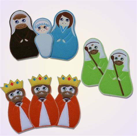 Nativity Christmas Applique – Machine Embroidery Patterns – Garden of designs