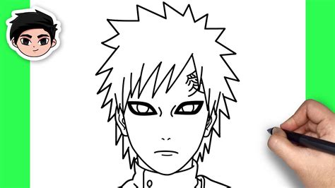 Comment dessiner Gaara | Naruto - étape par étape facile