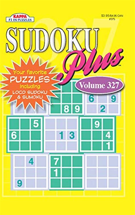 Sudoku Plus Puzzle Book-Volume 333 by Robert Storms - Kappa Books Publishers | Sudoku, Puzzle ...