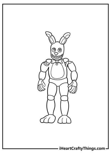 Mangle FNAF Coloring Page For Kids Free Five Nights At, 57% OFF