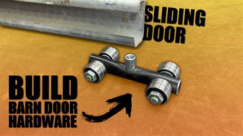 How To Build a Barn Door Hardware Easily - DIY - YouTube