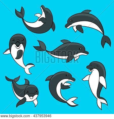 Set Cute Black White Vector & Photo (Free Trial) | Bigstock