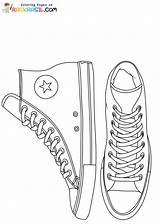 Converse Coloring Page sketch template