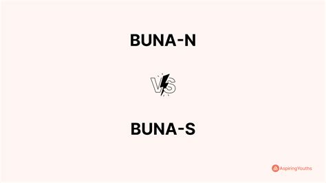 Difference between BUNA-N and BUNA-S