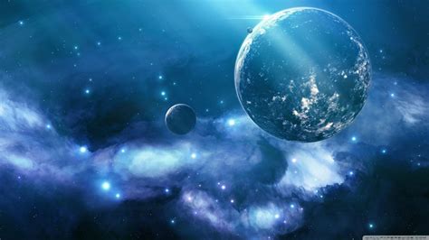 Moon and stars, galaxy, space, space art, planet HD wallpaper ...