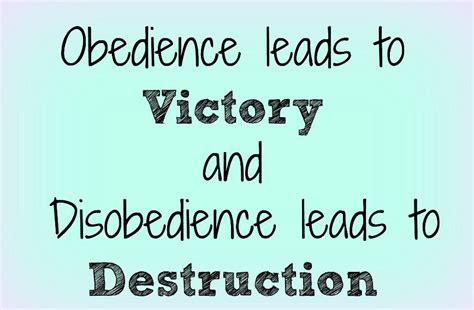 Disobedience Leads to Sin and Death