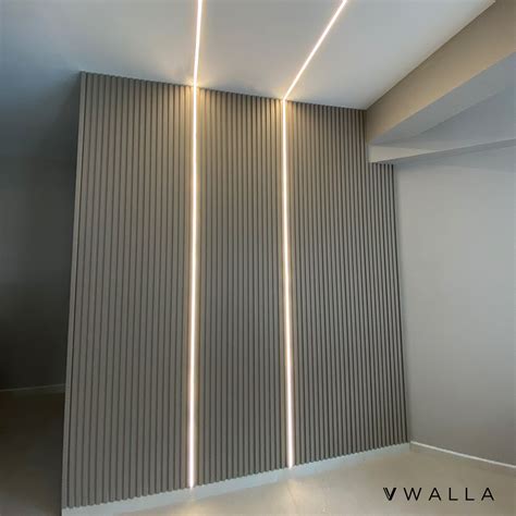 Custom-made LED fittings integrate seamlessly with our fluted panels, creating a stunning ...