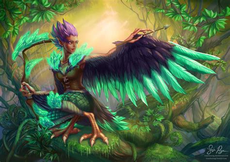 Woodland Harpy by Risachantag on DeviantArt