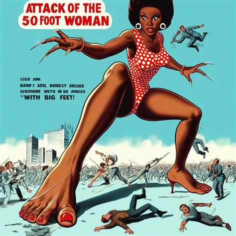 Attack of the 50 foot Ebony Woman by ElectricWasp on DeviantArt