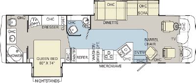 2007 Monaco Monarch 36DBD Floorplan