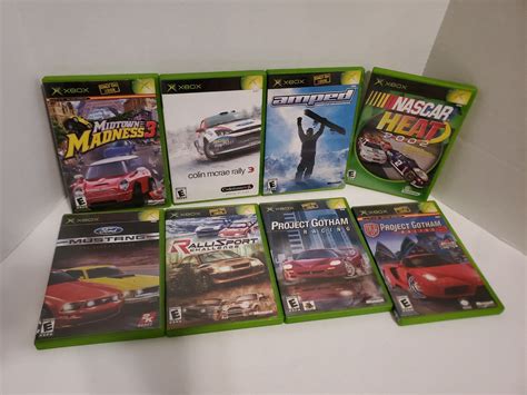 OG Xbox Racing Game Lot Bundle of 8 Games - PGR - Colin McRae - Amped ...