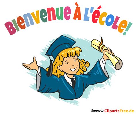 Bienvenue à l'école clipart gratuite - Début de l'École - Scolarisation dessin, picture, image ...