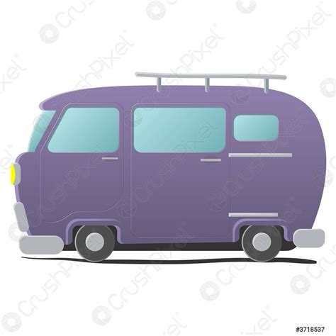 Funny cartoon van - stock vector 3718537 | Crushpixel