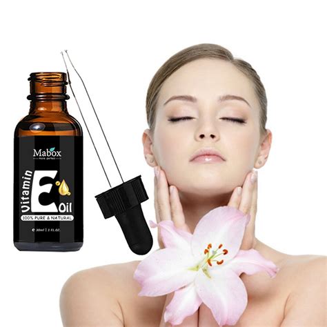 NEW 100% Pure Natural Vitamin E Essential Oil For Face Topical Facial Serum With Acid Vitamin ...