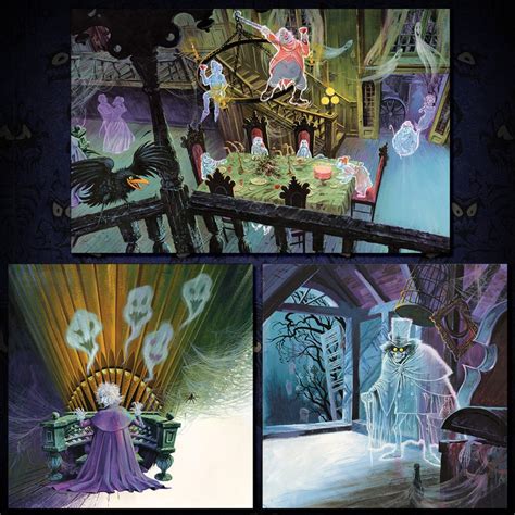 Disneyland Haunted Mansion Concept Art Wall Art Decor Hatbox Ghost ...