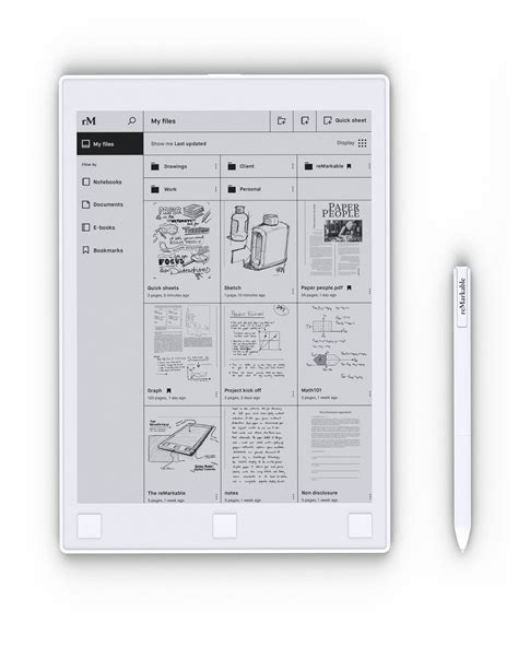 reMarkable - The Paper Tablet - 10.3" Digital Notepad, Paper-Feel with ...