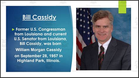 U.S. Senator Bill Cassidy (LA) Biography PowerPoint by Teach Simple