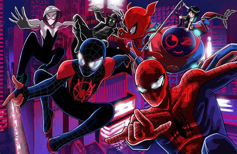 Download Spider-Ham Spider-Man Noir Peni Parker Miles Morales Spider Man Movie Spider-Man: Into ...