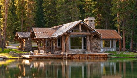 Serious dream home. Spectacular! | Rustic exterior, Cabins in the woods, Log home designs