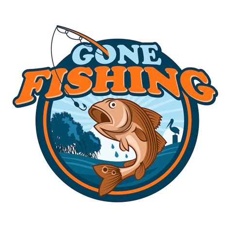 Gone fishing | Premium Vector