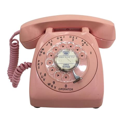 Vintage Pink Automatic Electric Rotary Dial Phone | Pink telephone, Vintage phones, Phone
