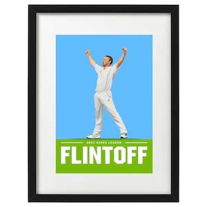 Freddie Flintoff Ashes 2005 England Cricket Art Print - Etsy UK