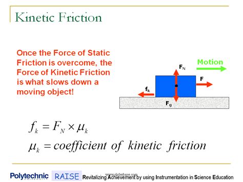 Static and Kinetic Friction - Presentation Physics