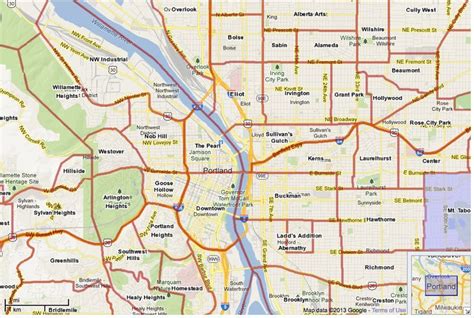 Portland Zip Code Map | Portland neighborhoods, Map, Portland