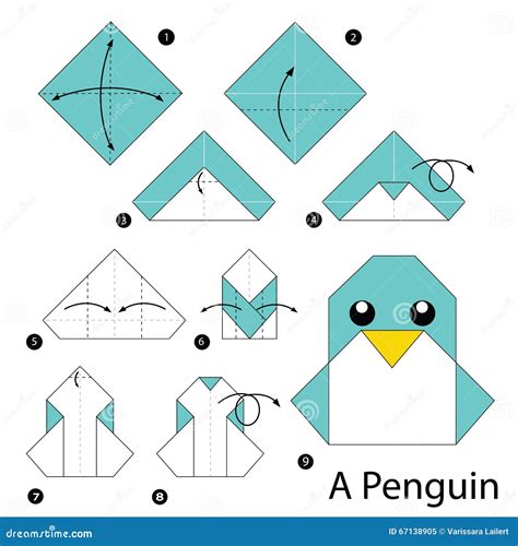 An Origami Penguin Lays With A Football. Royalty-Free Stock Photo | CartoonDealer.com #31925475