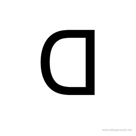 Backwards Alphabet Gallery - Free Printable Alphabets | LETTER GENERATOR NET