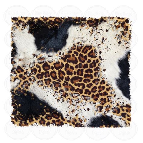 Leopard Cowhide Sublimation Background Shabby Distressed | Etsy